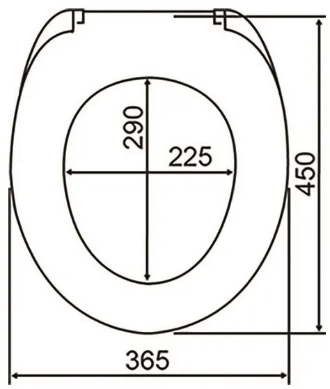 WENKO 24082800 - Sedile WC DROPLETS 45x38,8 cm blu/bianco