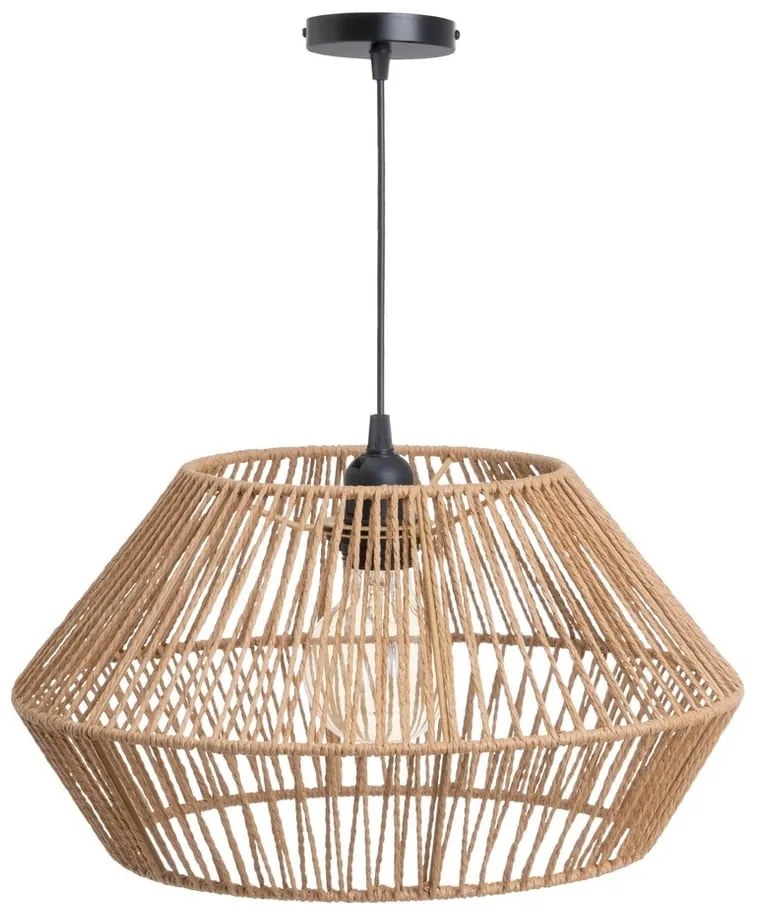 Lampada a sospensione in colore naturale con paralume in carta ø 38 cm - Casa Selección