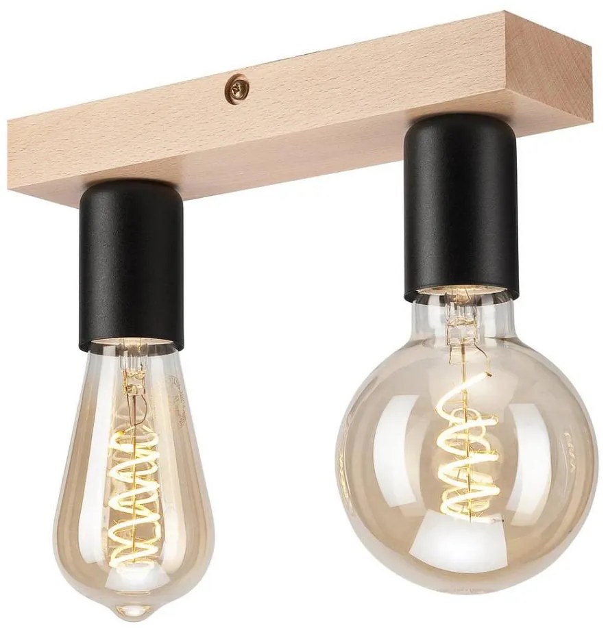 Lampadario a plafone VITO 2xE27/60W/230V quercia