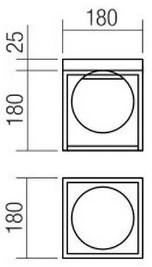 Redo 01-3053 - Plafoniera ZODIAC 1xE14/28W/230V