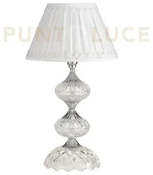 Dallas lume piccolo cromo e cristallo con paralume d.25cm 1 luce at...
