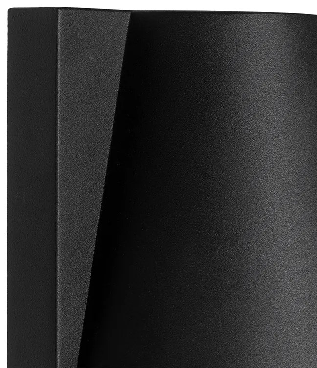 Lampada da terra da esterno industriale nera IP44 - Femke