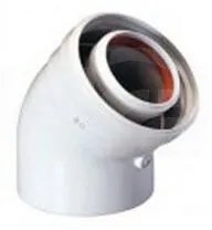 Curva Coassiale 45° Ø60/100 X caldaia/Csi-I KHG71405981