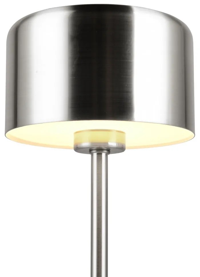 Lampada da tavolo LED dimmerabile in argento (altezza 30 cm) Jeff - Reality