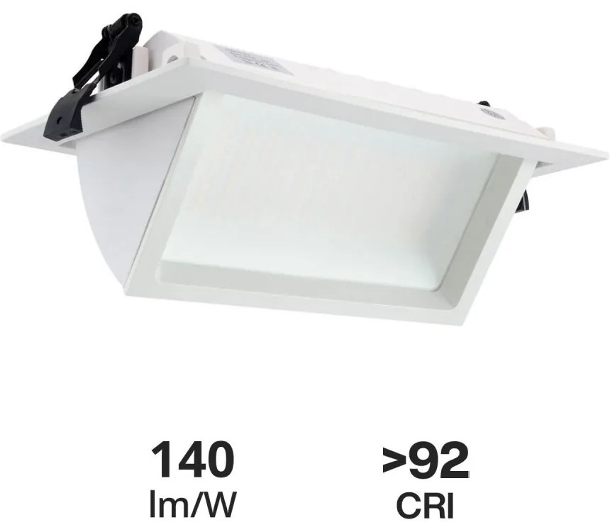 Faro LED da Incasso 44W, Foro 210x130, Bianco con driver Philips Colore  Bianco Naturale 4.000K