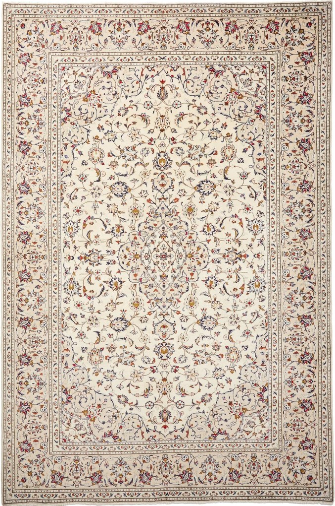 Kashan Tappeto persiano 300x200 Beige (Iran) Annodato A Mano