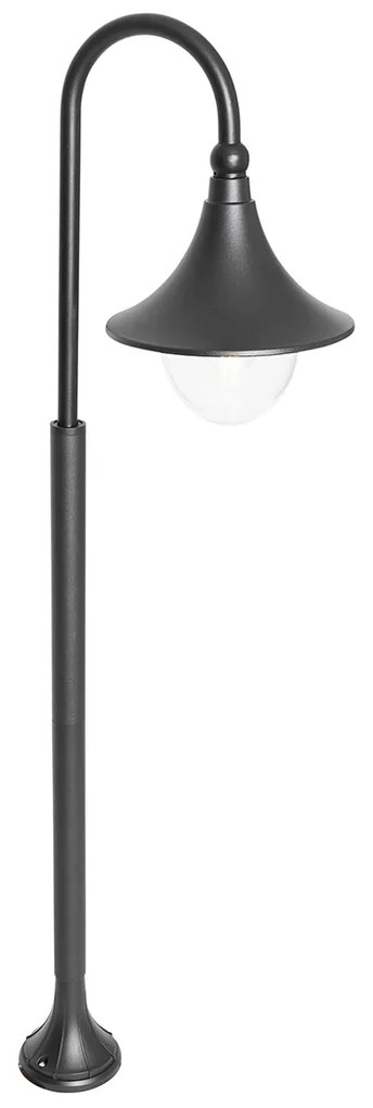 Lanterna da esterno intelligente nera 125 cm IP44 incl. Wifi A60 - Daphne