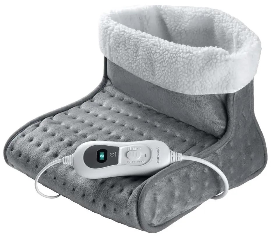 Concept BV1020 - Scaldapiedi elettrico 100W/230V 30x30 cm grigio/bianco