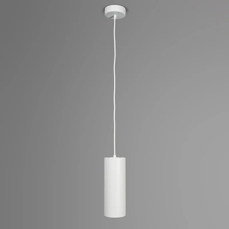 Lampada a sospensione di design bianca - Tubo