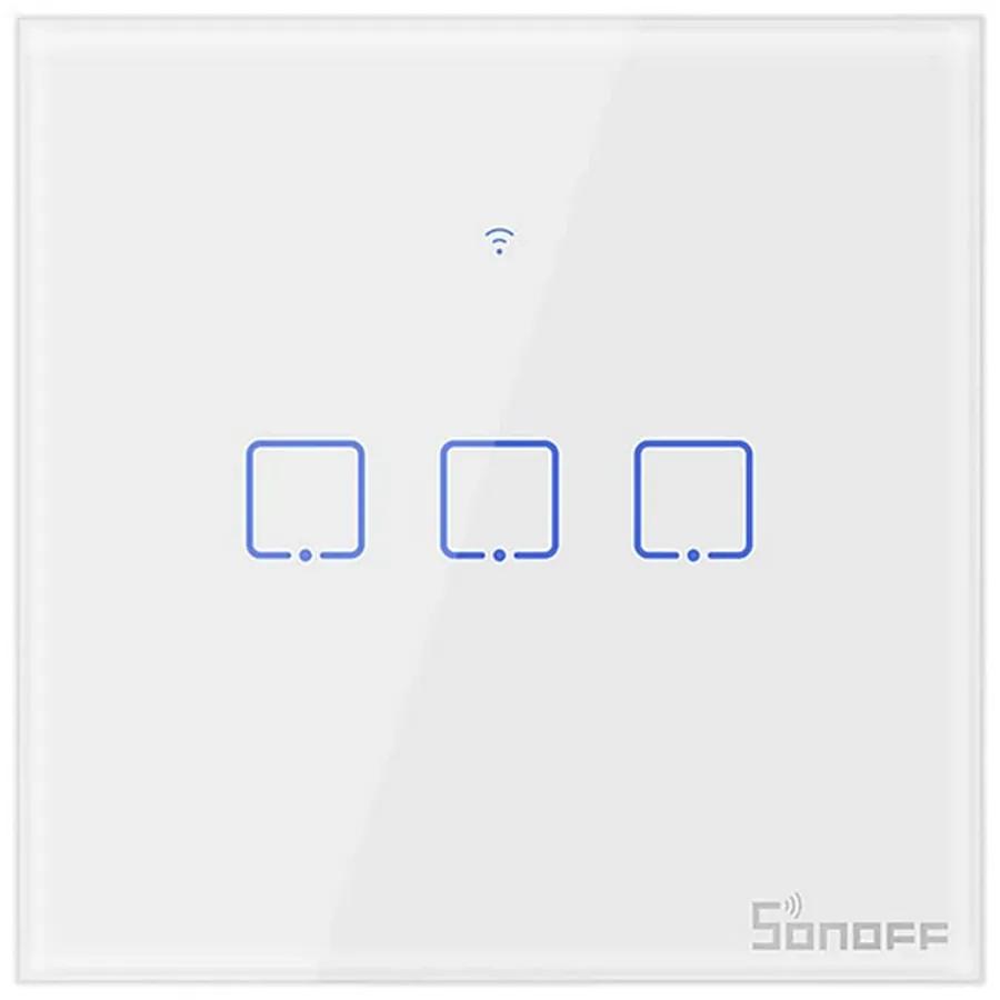 Interruttore Touch Smart SONOFF T0 EU 3C 3 tasti WiFi da parete