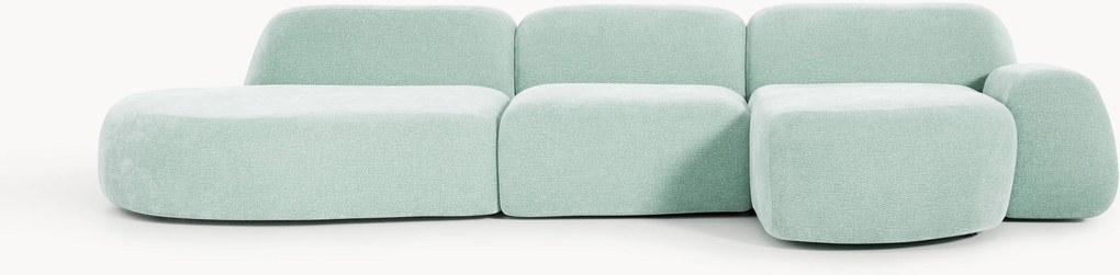 Divano angolare componibile 4 posti con chaise longue Wolke