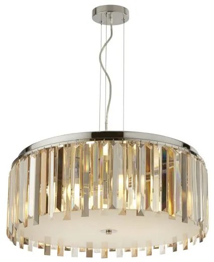 Clarissa 5lt drum pendant convertibile in semi-flush - vetro