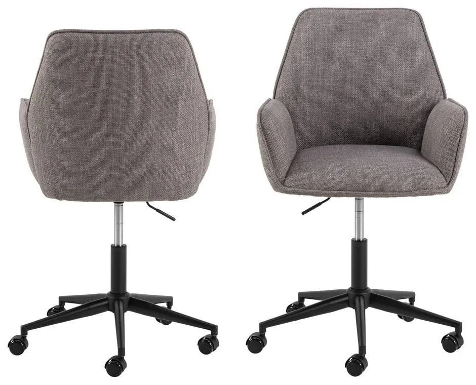 Sedia da ufficio grigia Glenda – Actona