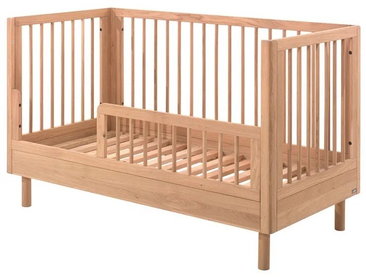 Lettino di colore naturale in rovere massiccio 70x140 cm Forrest – Vipack