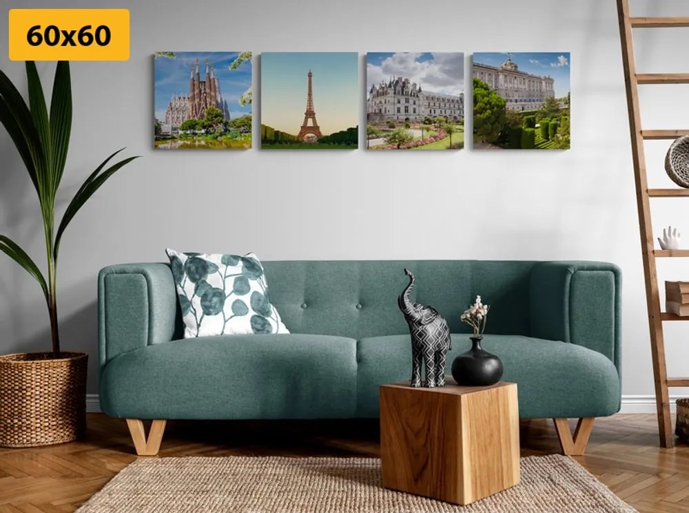 Set di quadri – Monumenti più straordinari del mondo