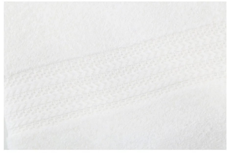 Asciugamano bianco in puro cotone, 30 x 50 cm - Foutastic