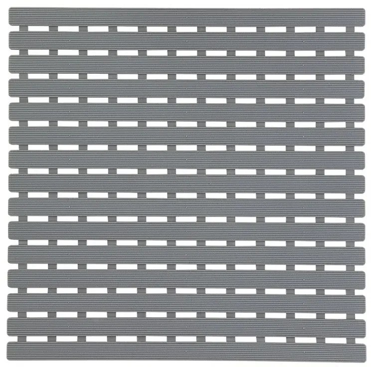 Tappeto per Doccia Antiscivolo 54 x 54 Grigio con Gommini Antiscivolo