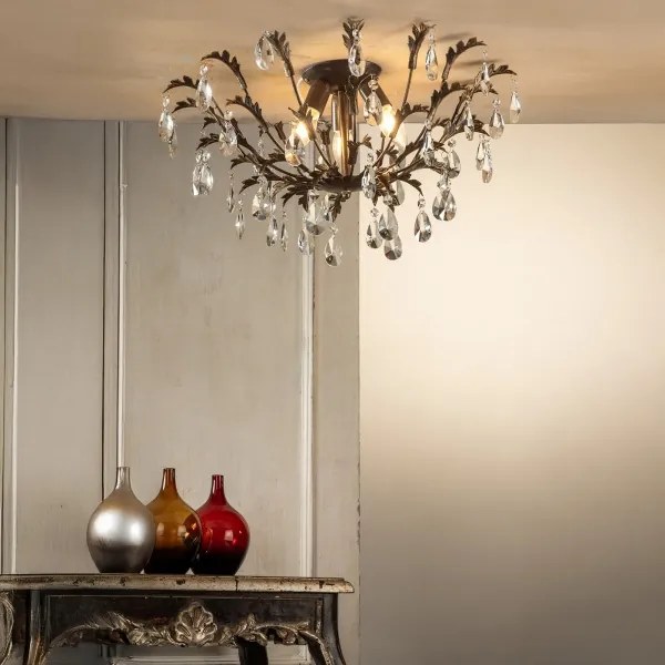 ONLI - Plafoniera TERESA 3xE14/6W/230V bronzo