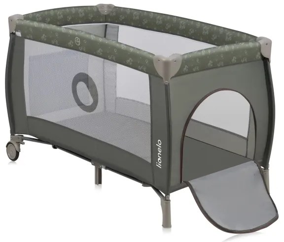 Lionelo - Lettino da viaggio SVEN PLUS Beige Oliva