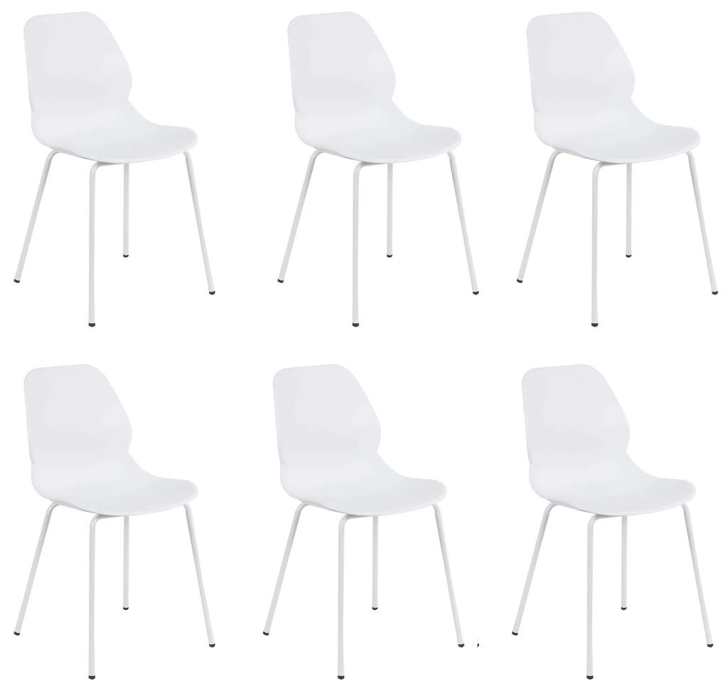 PAULE - set di 6 sedie moderne in plastica