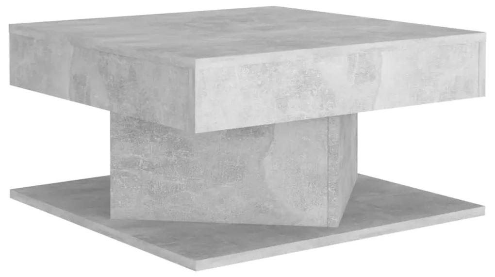 Tavolino da Salotto Grigio Cemento 57x57x30cm Legno Multistrato