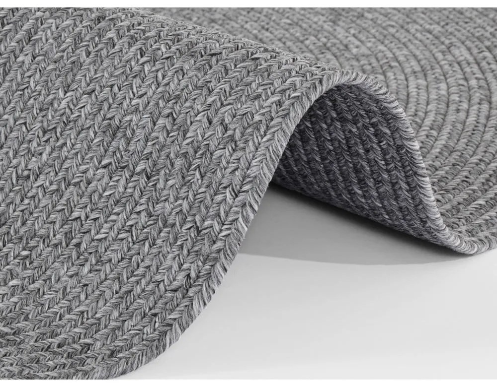 Tappeto grigio rotondo per esterni ø 200 cm - NORTHRUGS