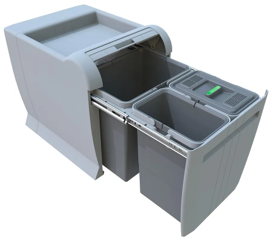 Bidone in plastica per rifiuti differenziati/incasso 34 l City - Elletipi