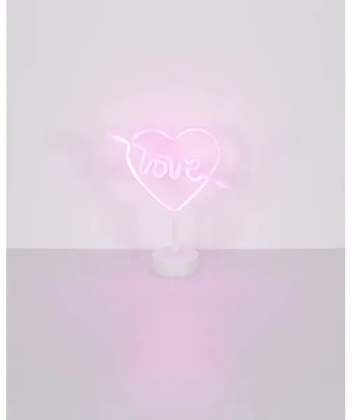 Globo 28066 - Decorazione da tavolo LED Neon ARMOR LED/2W/3xAA cuore