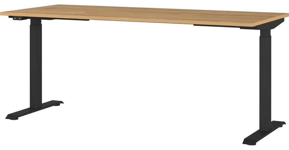 Scrivania regolabile elettricamente con piano effetto rovere 80x180 cm Agenda - Germania