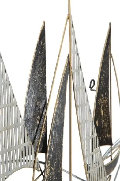 Pannello decorativo in ferro con trama barche 91x2,5x55,9 cm Veliero