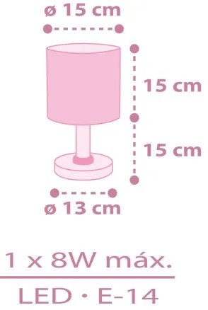 Dalber 42491N - Lampada LED per bambini FAIRY DREAMS 1xG4/4W/230V rosa