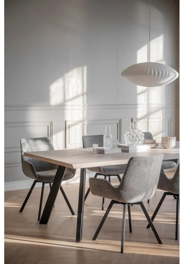 Set di sedie da pranzo grigia in imbottito 2 pz Norwell – Rowico