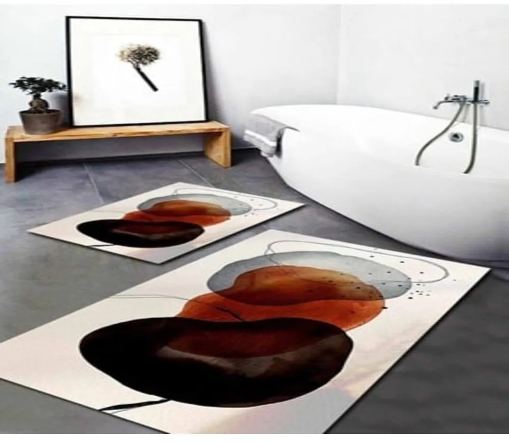 Set di 2 tappetini da bagno Mila Home Art Post Modern - Minimalist Home World