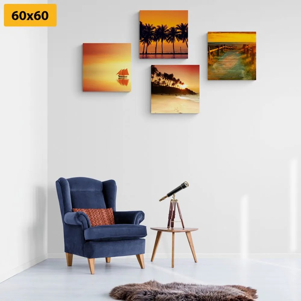 Set di quadri – Bellezza del paesaggio marino