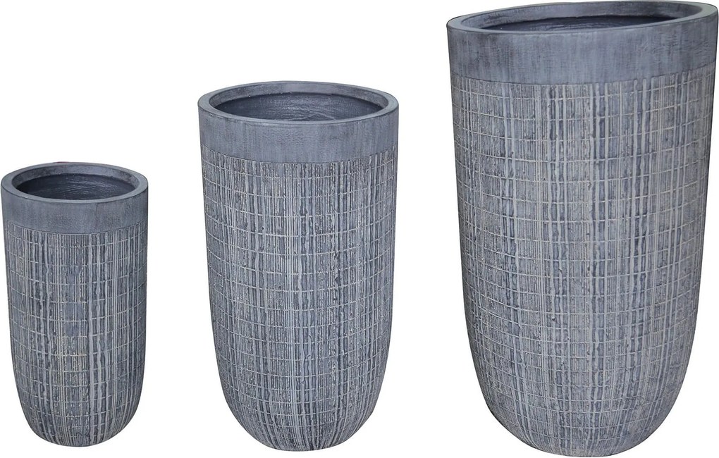 ALLORO - set di vasi in fibra sintetica