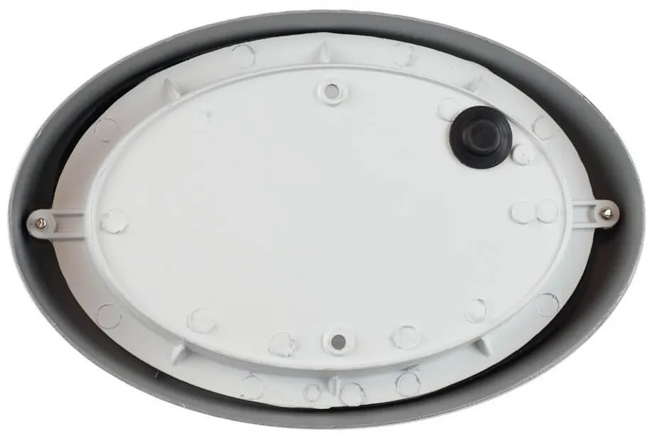 Plafoniera E27 IP54 Grigia 214x142mm Colore Grigio