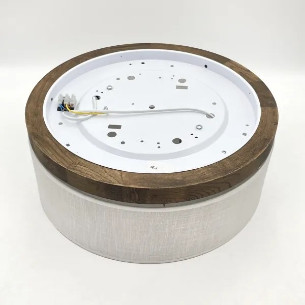 Brilagi - Lampada LED da soffitto BELLADONNA 2xE27/15W/230V Ø40 cm bianco/noce