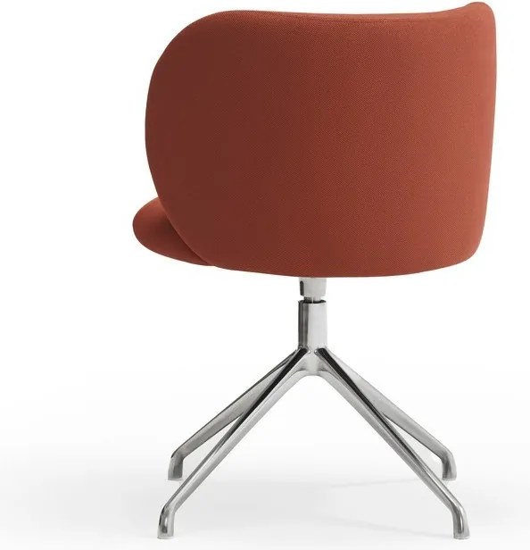 Sedia da pranzo color mattone in imbottito Mogi – Teulat