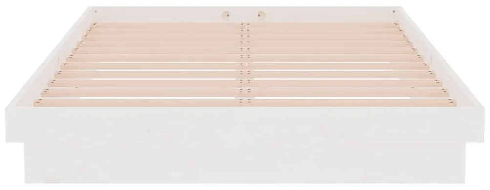 Giroletto bianco in legno massello 120x190 cm 4ft small double