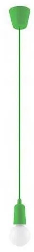 Lampadario su filo DIEGO 1xE27/60W/230V verde