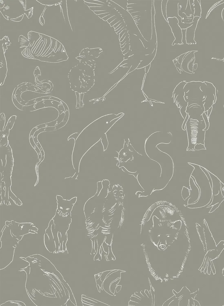 Coordonne Carta da parati Zoology - Stone