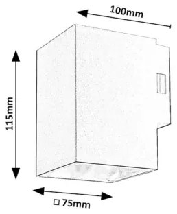 Rabalux 77163 - Applique a LED da esterno URFA LED/9W/230V IP65 bianco