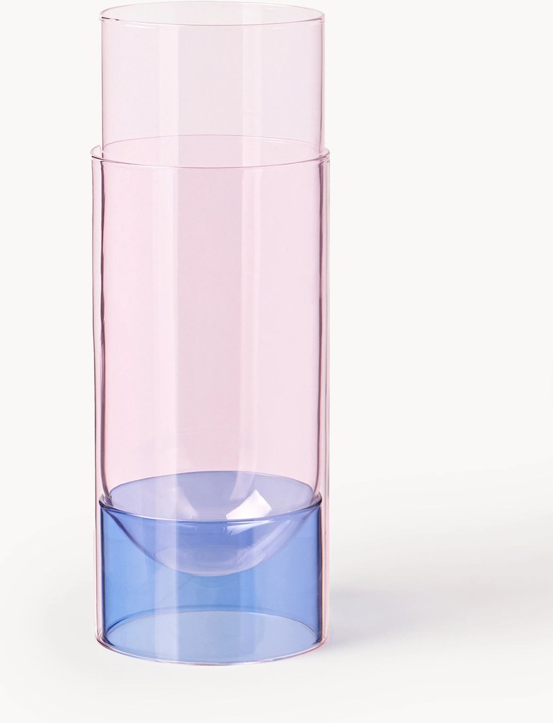 Vaso in vetro soffiato Bouquet Tube, alt. 27 cm