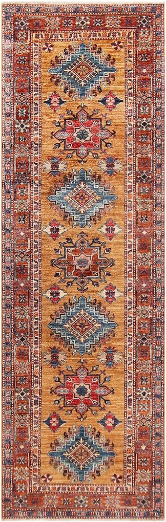 Kazak Tappeto 80x250 (Pakistan) Annodato A Mano