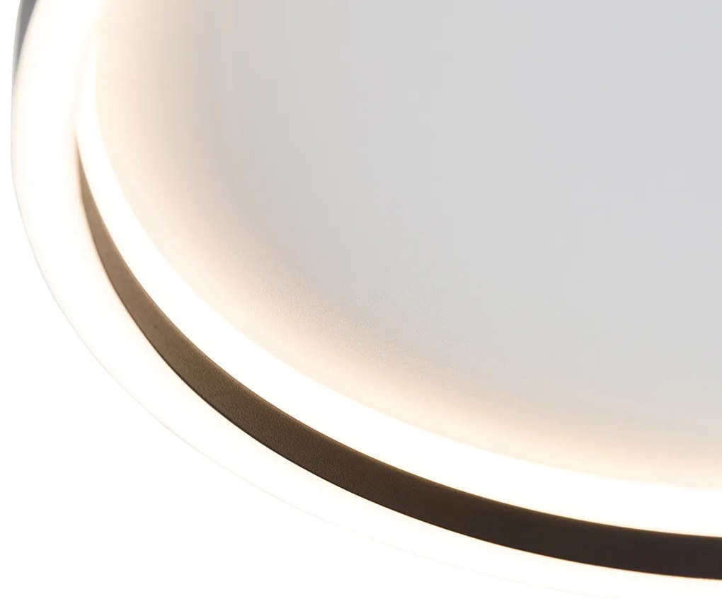 Plafoniera di design nera con LED incluso - Daniela
