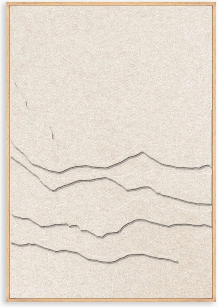 Arte da parete acustica Tonefield con cornice in legno