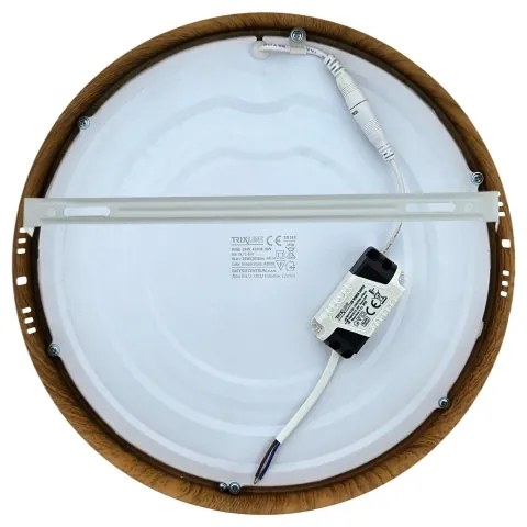 Plafoniera LED RING LED/24W/230V 4200K diametro 28,5 cm marrone