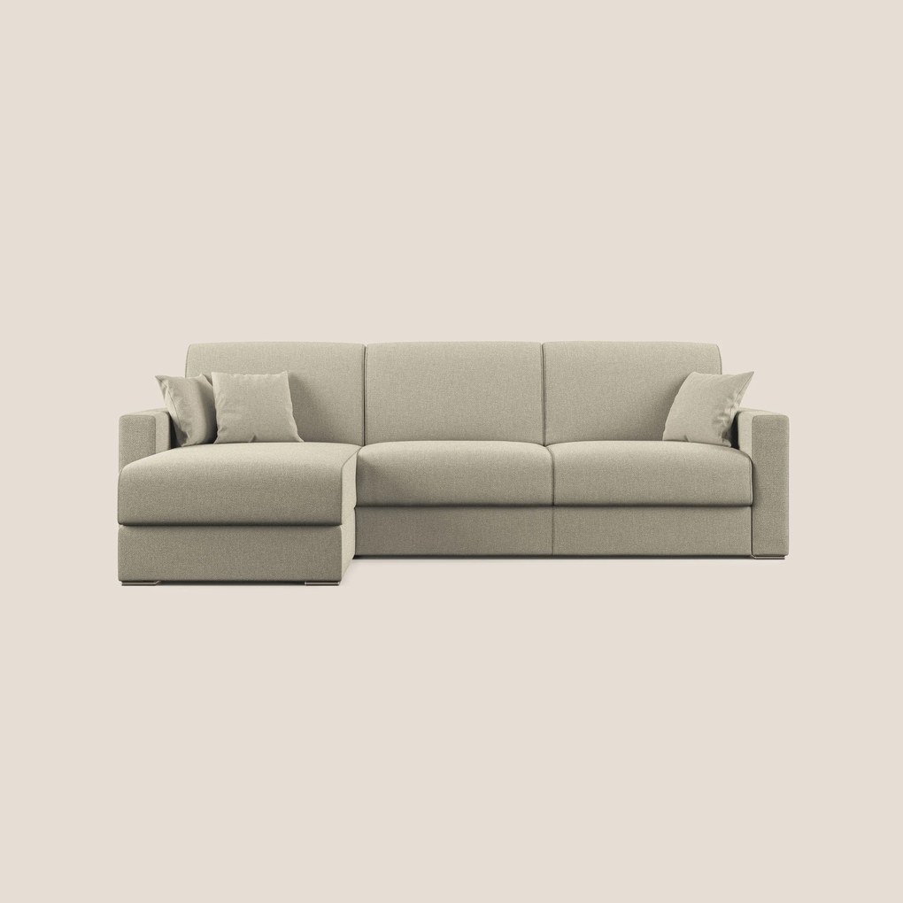 Best Divano letto angolare con penisola in tessuto smacchiabile QuickClean T08