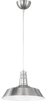 Lampada Sospensione Moderna E27 Pagoda Acciaio Satinato 36cm Will GD Trio