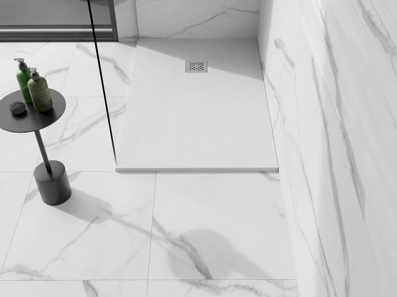 Mexen Stone+ piatto doccia rettangolare in composito 120 x 100 cm, bianco - 44101012